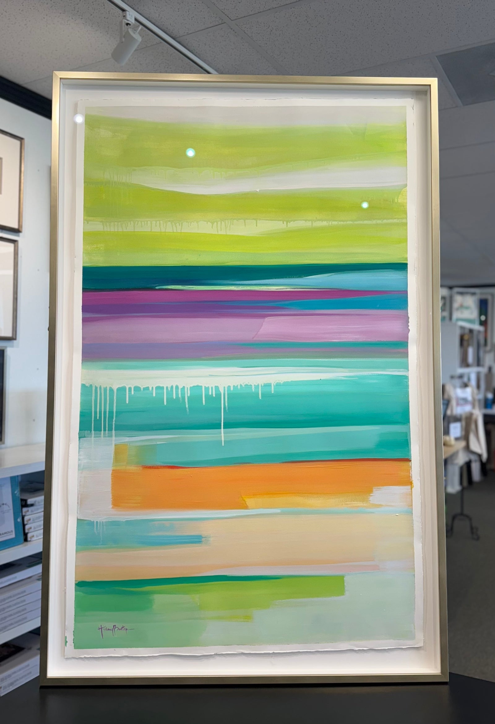 Yellow/Green Sky - framecornermemphis